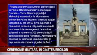 Ceremonie militara, in cinstea eroilor