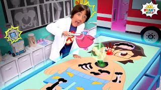 Ryan Plays Life Size Operation Game!