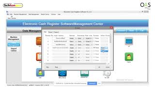 การออกแบบหรือตั้งค่าใบเสร็จ ผ่าน PC เครื่องบันทึกเงินสด SCHLONGEN Electronic Cash Register #SLG-A1