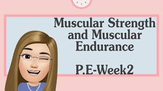 Muscular strength and Muscular Endurance | Physical Education | Grade 8