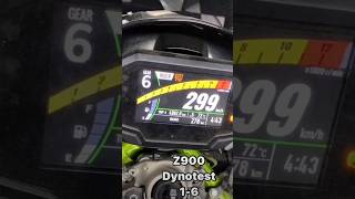 Khawaski Z900 Dynotest 😱 299+top speed 🥵 superbike power 😎 exhaust sound 💔