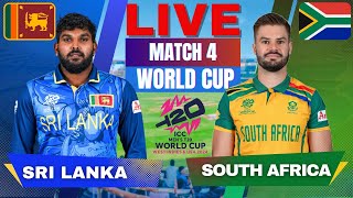 🔴 Live: Sri Lanka vs South Africa T20 World Cup Match 4, Live Match Score | SL vs SA match Today