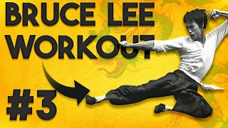 Real Bruce Lee Legs & Calves Workout 3: Jumping Squat