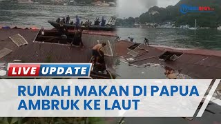 Akibat Gempa Papua, Video Rumah Makan Ambruk ke Laut Viral hingga Tagar #PrayForPapua Trending