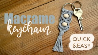 How to: MACRAME KEYCHAIN | Tutorial |  DIY | quick & easy