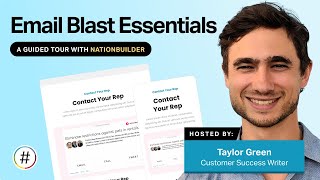 Email Blast Essentials: A guided tour with NationBuilder