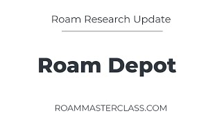 Roam introduces an App Store. The Roam Depot.