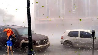 The heavy hails with rains happen in the Mirandela and Valpaços of Portugal