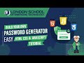 Build Your Own Password Generator: Easy HTML, CSS, & JavaScript Tutorial! | #passwordgenerator