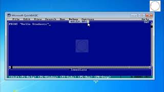 06 How to save a program in QBasic language
