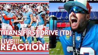 My LIVE Reaction to WILL LEVIS Tennessee Titans FIRST TD Drive vs HOUSTON TEXANS!