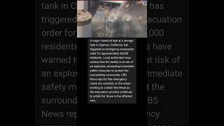 A major chemical leak a storage..#usanewstoday #news #brekingnews #trendingnews #topnews