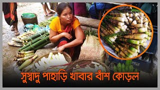 সুস্বাদু পাহাড়ি খাবার বাঁশ কোড়ল | Bamboo Whip | Rangamati News | Dhaka Post