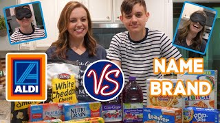 ALDI vs NAME BRAND TASTE TEST | BLIND TASTE TEST