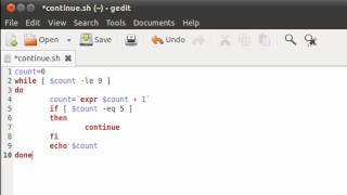 Shell Scripting Tutorial-53: The 'continue' Statement