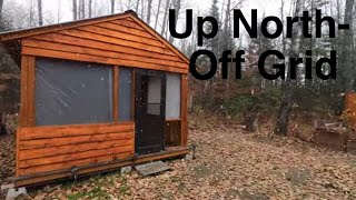 Weekend homesteading and deer camp prepping. Odds and ends at the off grid shed to cabin conversion.