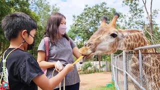 น้องบีม | ฝนตกหนัก ถ่ายไม่จบคลิป เที่ยวราชบุรี สถานีเพาะเลี้ยงสัตว์ป่าเขาสน EP1