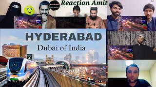 Mix reaction | Hyderabad City | Dubai of India | Hyderabad city tour 2023 |Drone view🇮🇳 | reaction