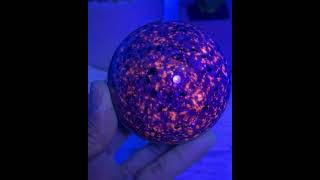 Yooperlite Sphere, Emberlite UV Fluorescent Sodalite Glowing Crystal YS404 #Yooperlite #Emberlite