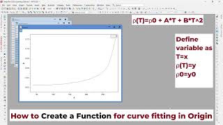 Curve Fitting Tutorial: How to Create a Function in Origin