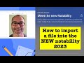 How to import a file into the NEW notability 2023
