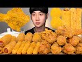 BHC 뿌링클 먹방! 뿌링클 닭다리 치킨, 뿌링치즈볼, 뿌링핫도그, 뿌링치즈스틱 리얼사운드 ASMR Chicken & Cheese Ball, Cheese Stick MUKBANG