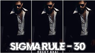 Rocky Bhai - Sigma Rule 30 💖 Rocky Bhai 4k Edit 🔥 Bth Editz #shorts #kgf2