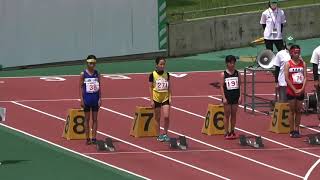 2021.7.11 宮崎県学童陸上大会 5年女子100m決勝(速報)