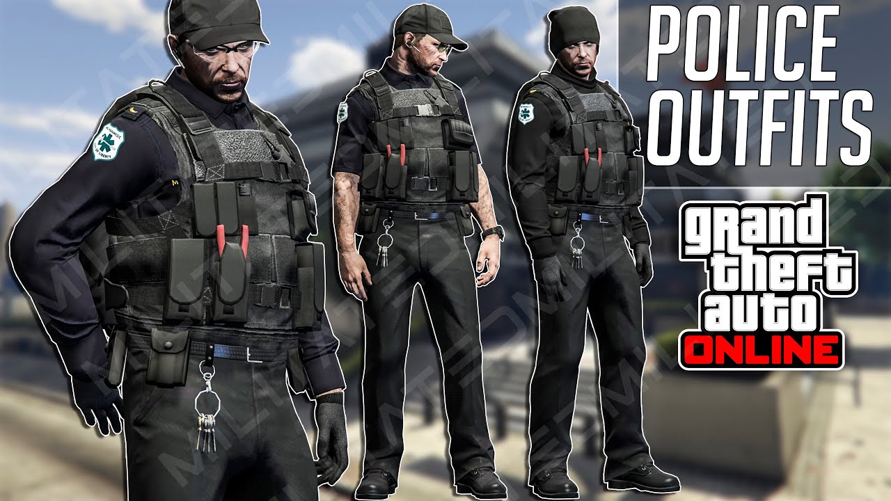 GTA 5 Online Cop/Police Outfits Tutorial After Patch 1.58 Clothing ...