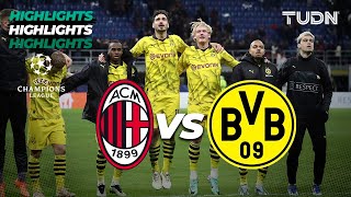 Milan vs Borussia Dortmund - HIGHLIGHTS | UEFA Champions League 23/24 | TUDN