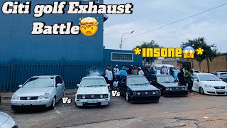 Citi Golf’s Exhaust Battle*Insane😱*