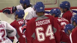 First day at the Montreal Canadiens Rookie Camp