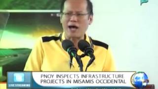 NewsLife: PNoy inspects infrastructure projects in Misamis Occidental || Sept. 9, 2015