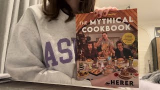 lofi ASMR - reading the mythical cookbook, whispering, tapping, page flipping