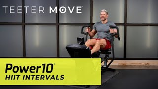 15 Min HIIT Intervals | Power10 Elliptical Rower | Teeter Move