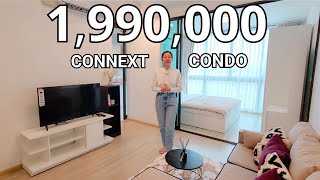 1.99 ล้านบาท CONNEXT CONDO คอนโดติดศูนย์ราชการภูเก็ต ชั้น 8 วิวสระว่ายน้ำ ขนาด 30.30 ตรม.แถมฟรีเฟอร์