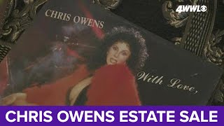 Chris Owens fans line up to buy a piece of the legendary performer's estate