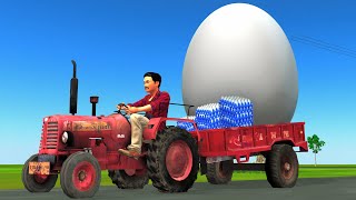 జెయింట్ ఎగ్ ట్రాక్టర్ Giant Egg Tractor Telugu Kathalu - Telugu Comedy Stories - 3D Telugu Stories