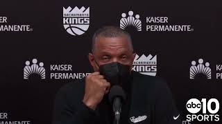 Kings coach Alvin Gentry reacts to news of shooting in Sacramento, following win over Thunder