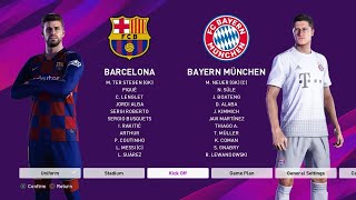 Gameplay match Barcelona vs Bayern Munich Pes 2017 VPatch 2.0