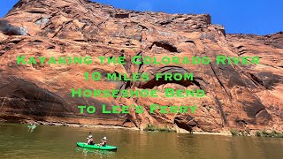 Kayaking the Colorado River at Horseshoe Bend