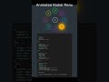 Animated Radial Menu HTML CSS JS #html #htmlcss #webdesign #code #frondend #javascript