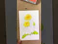 봄을 알리는 민들레 수채화로 쉽게 그려보자 ~ dandelion watercolor