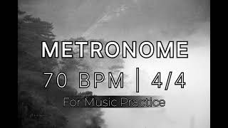 Metronome at 70 BPM | 4/4 Time Signature | Speed Training | Guitar, Drums, Piano \u0026 More