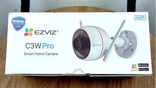 UNBOXING \u0026 REVIEW KAMERA CCTV WIFI / IP CAM MEREK EZVIZ C3W PRO 4MP 2K CCTV TERBAIK UNTUK OUTDOOR