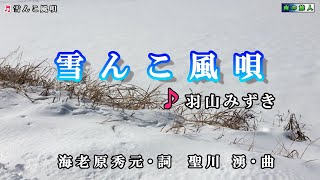 羽山みずき【雪んこ風唄】カラオケ2017