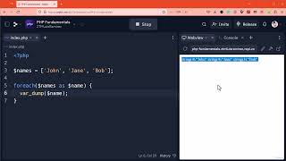13. Foreach Loop in PHP | Complete Modern PHP Developer Course