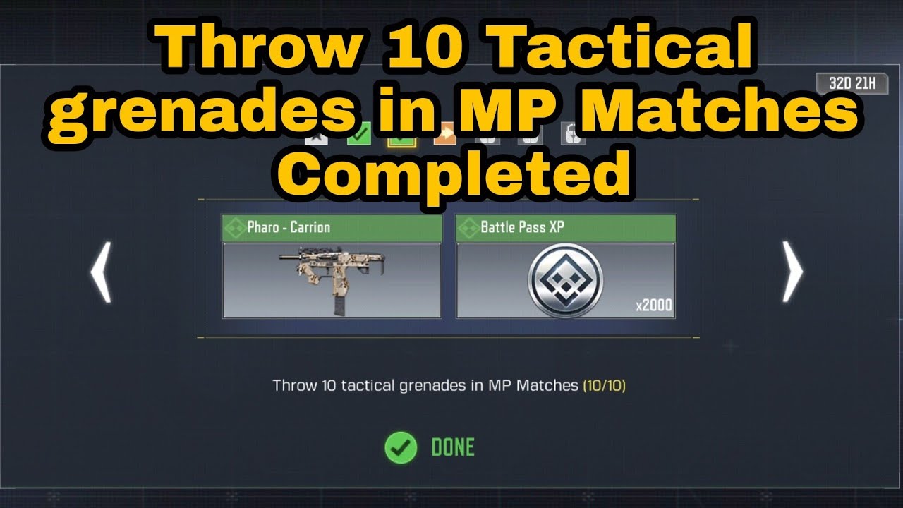 How To Throw 10 Tactical Grenade In MP Matches | Tactical Grenade COD ...