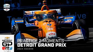 Top moments from Practice 2 for 2024 Chevrolet Detroit Grand Prix | Extended Highlights | INDYCAR
