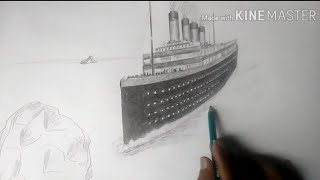 How to draw the Titanic ship.pencil sketch (very easy)